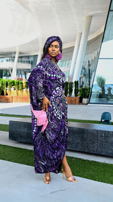 Violet Dynasty Adire Bubu