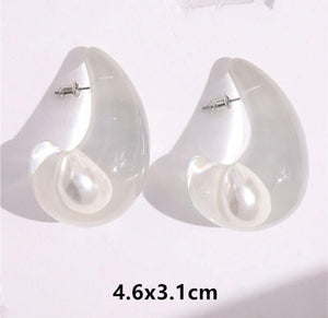Transparent Drop Earrings