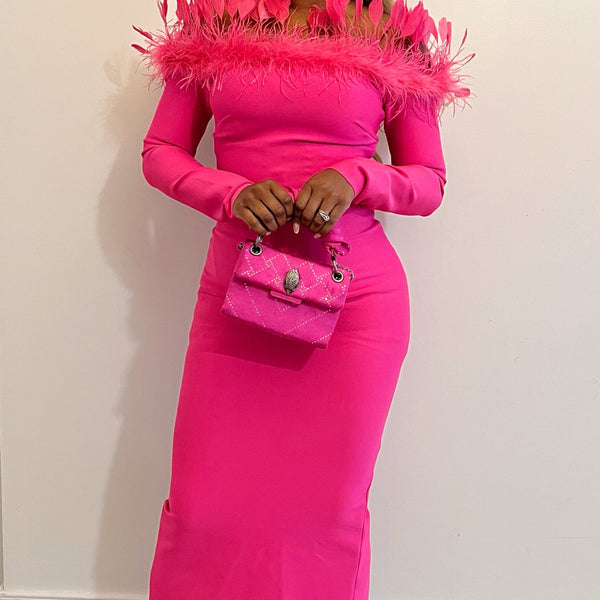 long sleeve feather dress Mingo Feather Dress – Silhouette