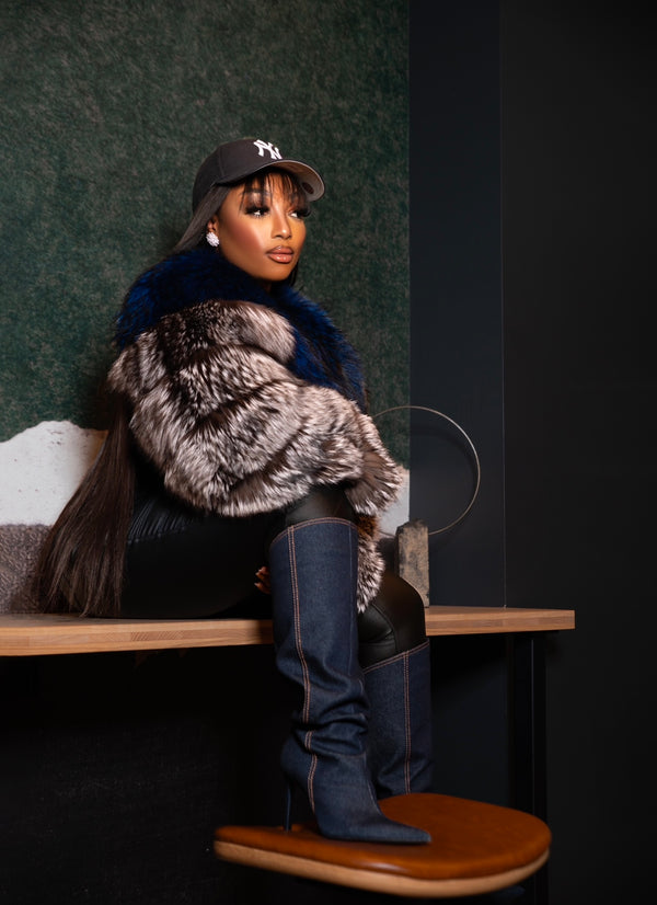Finland Cropped Fur Jacket