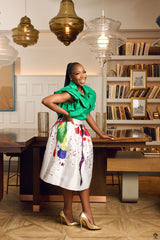 Paint Print Skirt