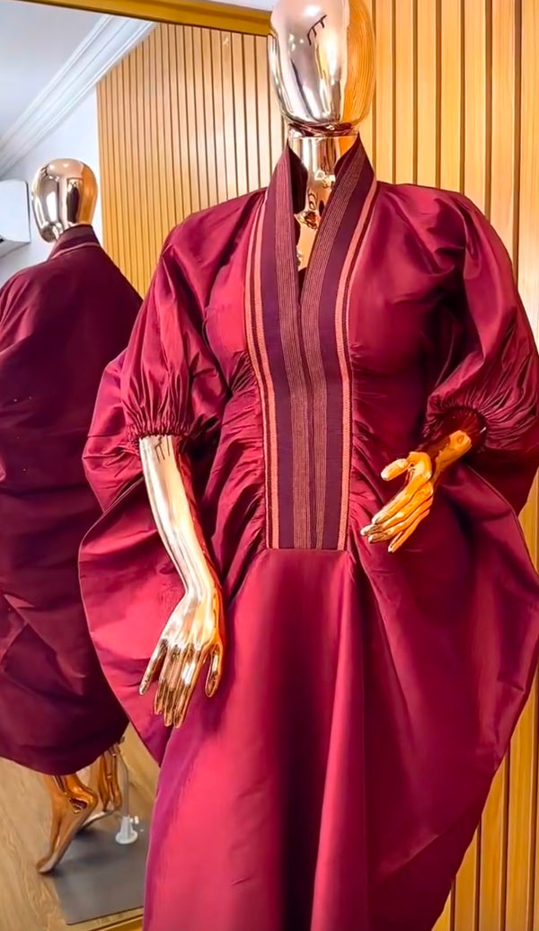 1 Burgundy Bubu and 2 Little Girls Bubus