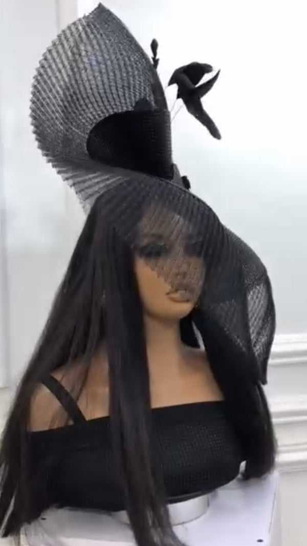 Noir Eclipse Fascinator