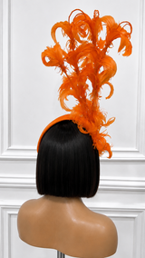 Tangerine Flame Fascinator