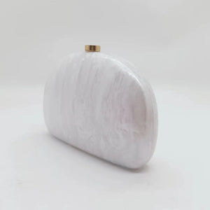 Half Moon Pearl Clutch