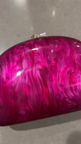 Half Moon Pearl Clutch