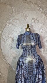 Azzure Short Sleeves Mesh Dress
