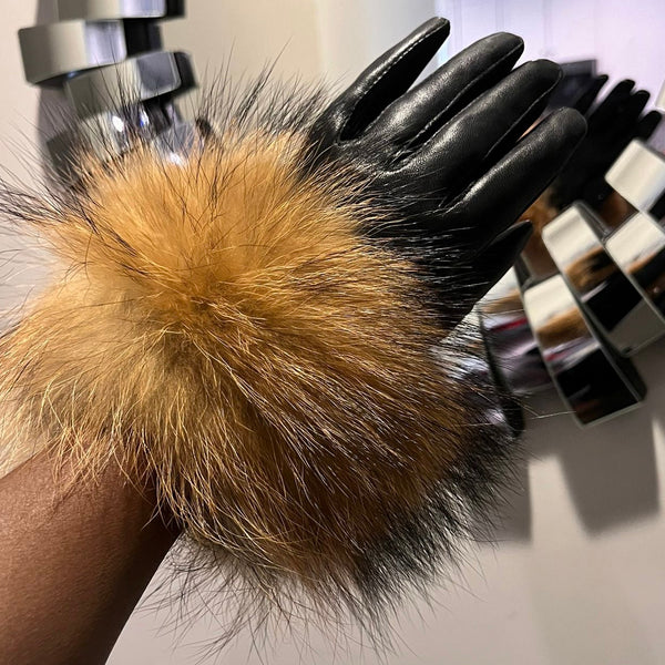 Brooklyn Leather & Fur Gloves